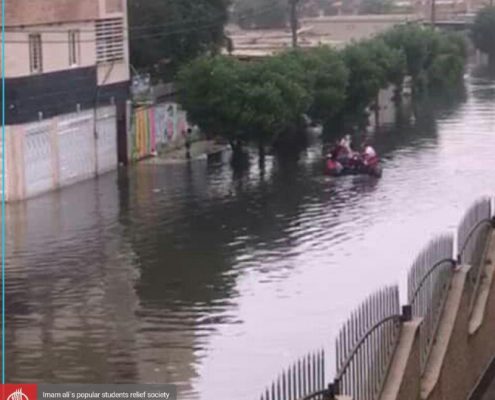 آب گرفتگی مناطق و منازل در خوزستان