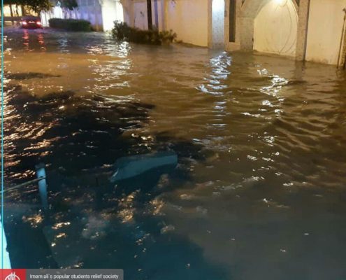 آب گرفتگی مناطق و منازل در خوزستان